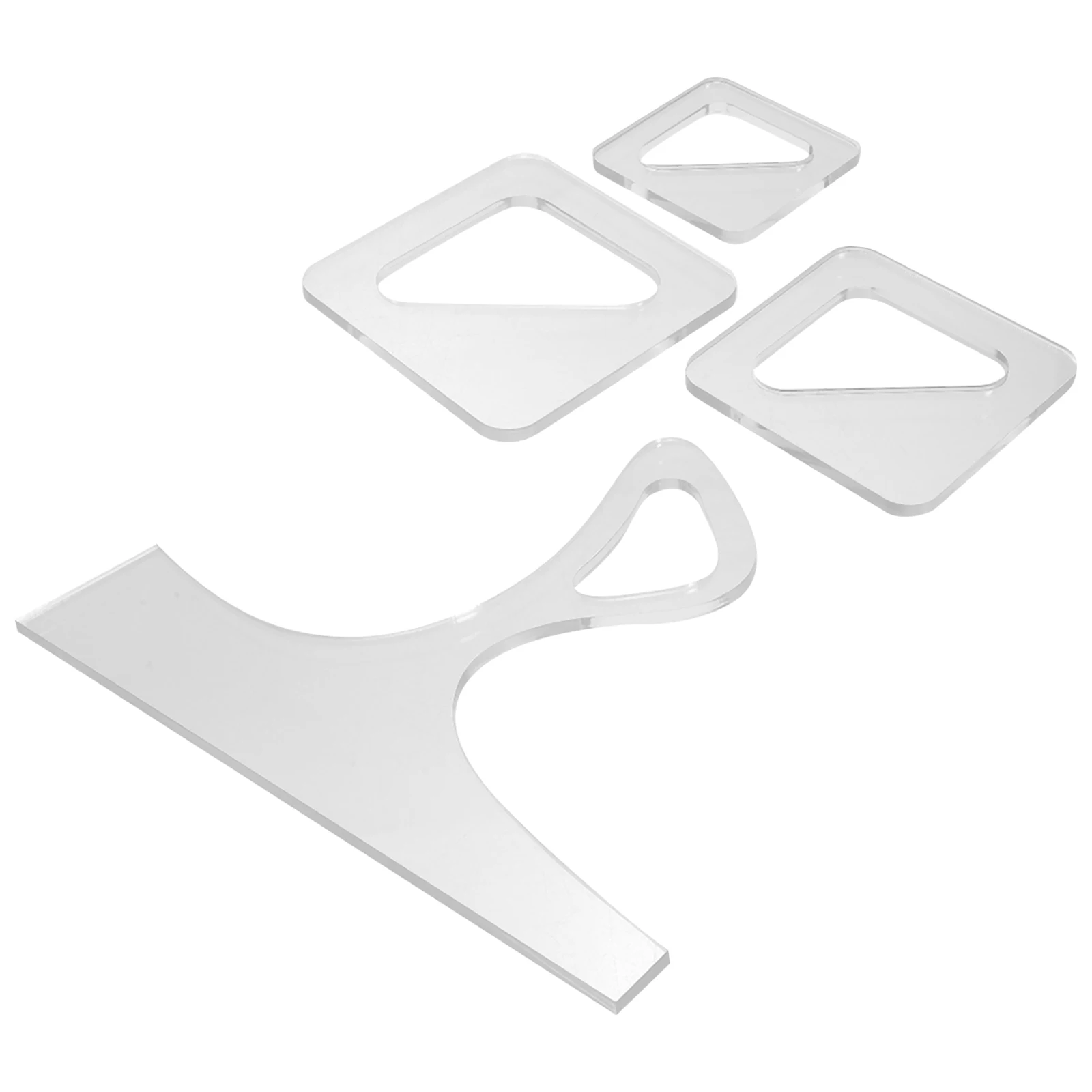 

4pcs Board Charcuterie Board Handle Stencil Template Kitchen Tool Woodworking Wood Working Tool Template Reusable Precise