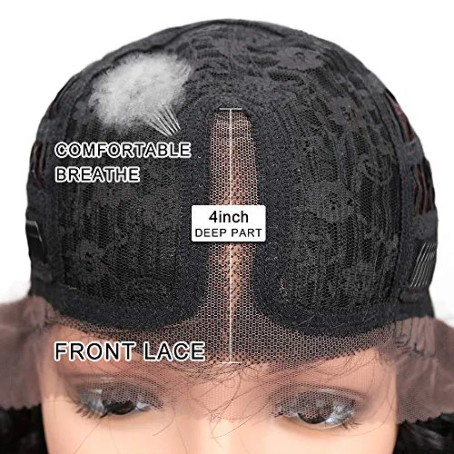 شعر مستعار صناعي طويل مموج بطول 30 بوصة للنساء ذوات البشرة السمراء مع كثافة 130 وتأثير أومبير مقاوم للحرارة مع تصفيف شعر الطفل #6