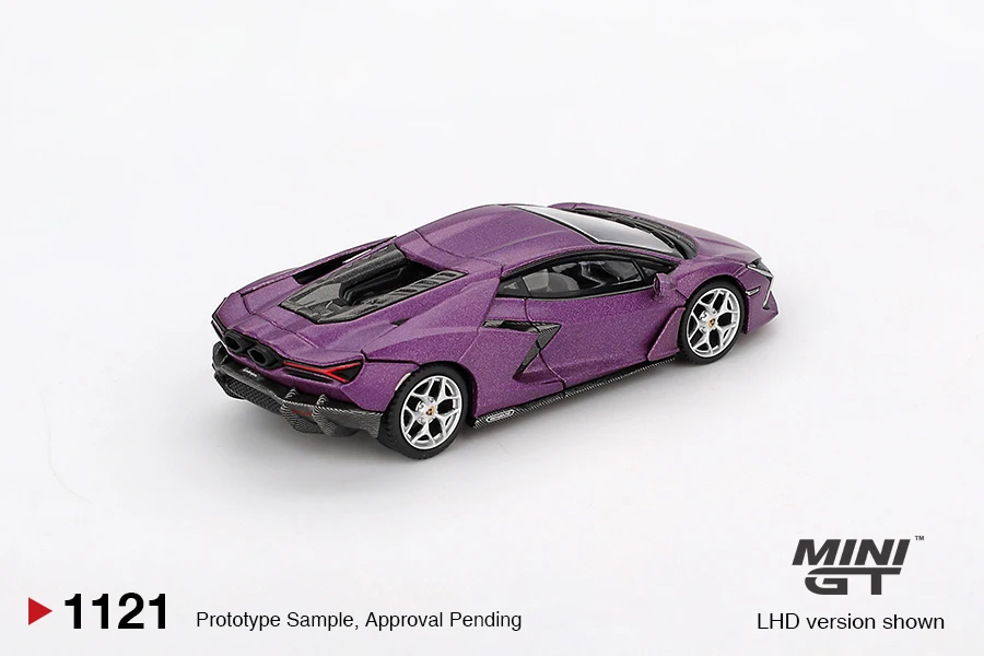 MINIGT 1/64 Lamborghini Revuelto Viola 30th Matte MGT01121-CH coche de aleación Diecast Metal modelo niños juguetes para niños