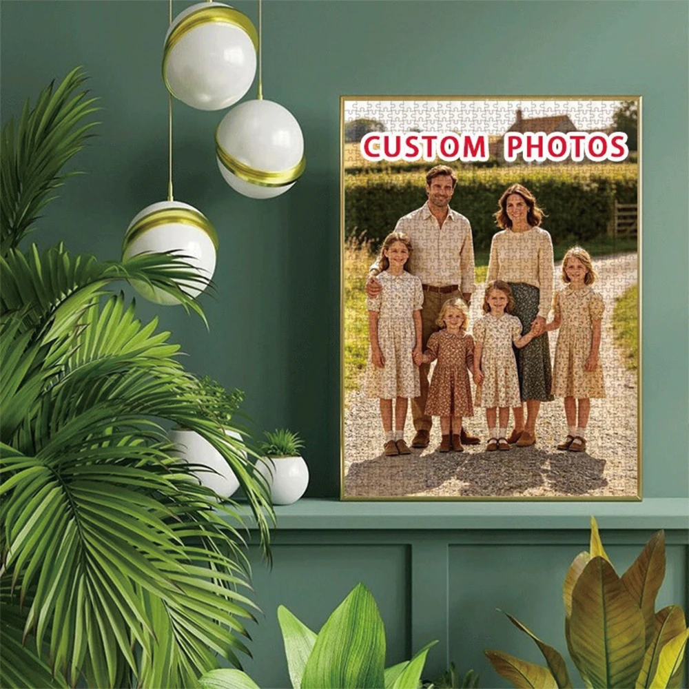 35/300/500/1079pcs Personalized Custom Photo Puzzle Couple Photos Jigsaw Gifts Family Educational Toys