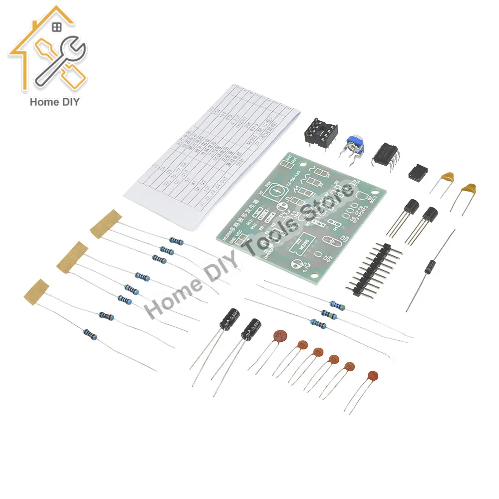 DC 6-12V NE555 Pulse Generator Module Sinus/Driehoek/Vierkante Wave generator multi-channel Waveform Signal Generator DIY Kit