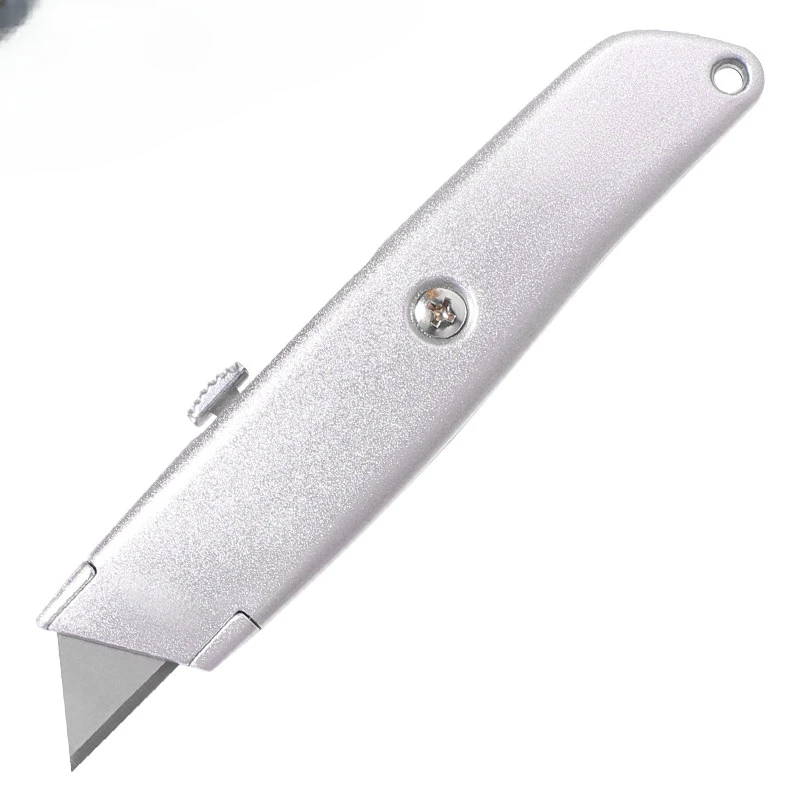 Heavy duty self-locking aluminum alloy utility knife T-trapezoidal wallpaper knife Box cutter Carpet knife DL4260