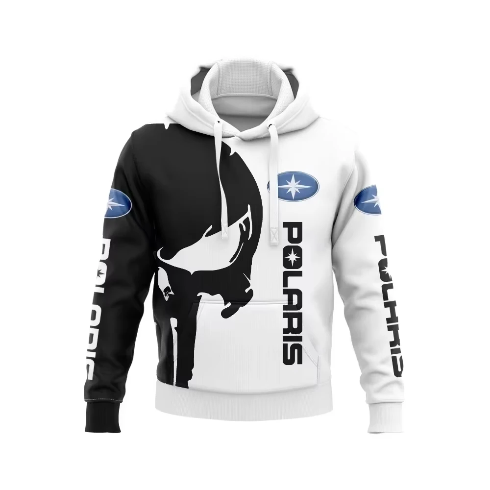 2024 New Polaris Racing Rzr Snowmobile Fashion Hoodie Spring and Autumn Hot Selling 3D Printed Pullover for Men and Women