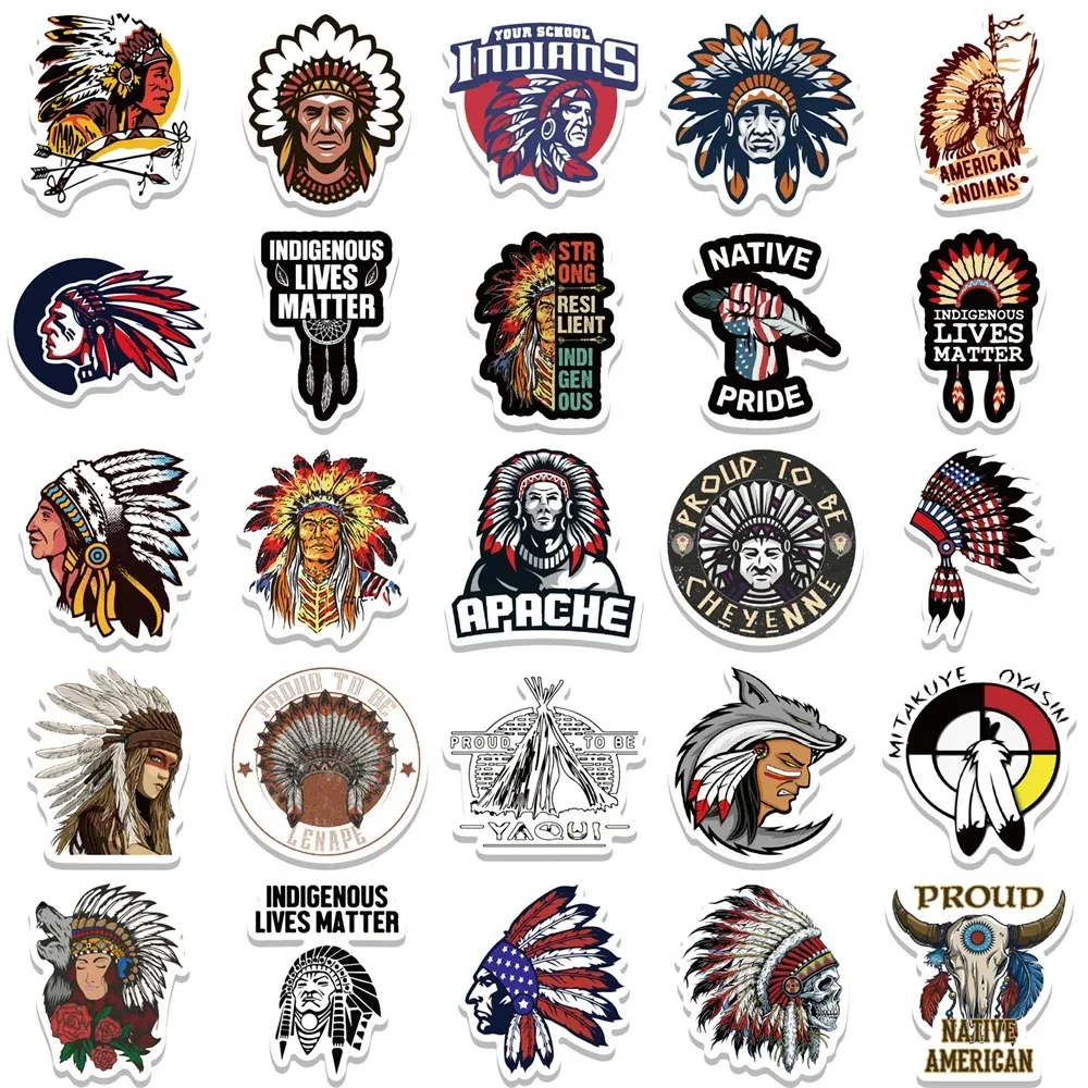 50PCS American Primitive Trend Graffiti Waterproof Sticker Toy Decoration Notebook Kids Gift iPadGuitarPVCSticker