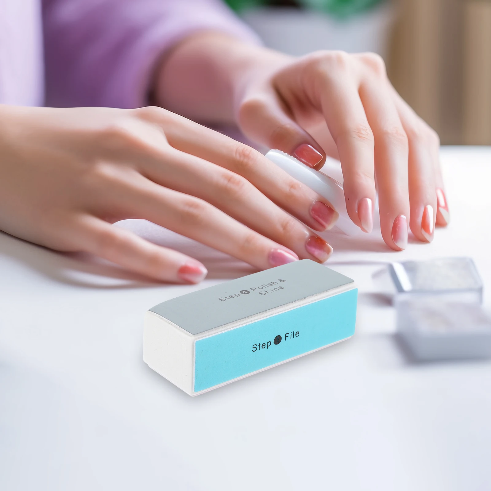 

3pcs Sanding Blocks For Manicure Polish Thick Nails Nail Art Tool Set Salon Home Use Nail Rasp Polishing Block