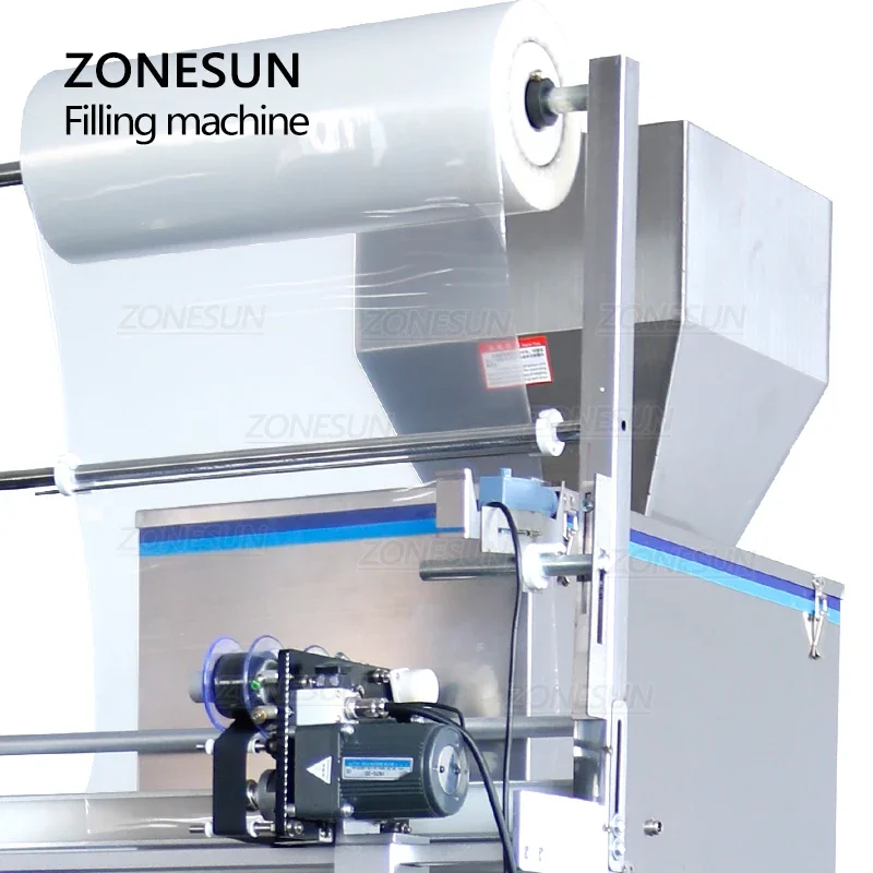 ZONESUN 999g Automatic Powder Rice Food Materials Bag Forming Filling And Sealing Machine Packaging Machinery ZS-FM1000