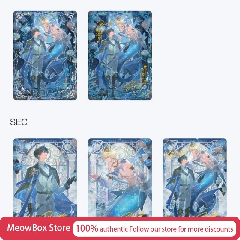 

Genuine The Fallen Human Fish Vol.4 Fantasy Star Covenant Fluorescein Edition Collection Cards Mystery Boxes Hippers Girls Toys