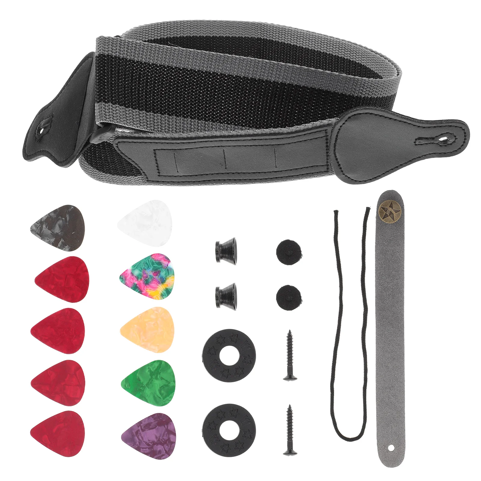 

Guitar Strap Set Simple Belt Instrument Folk Electric Replacement Shoulder Creative Supply Decorative Adjustable