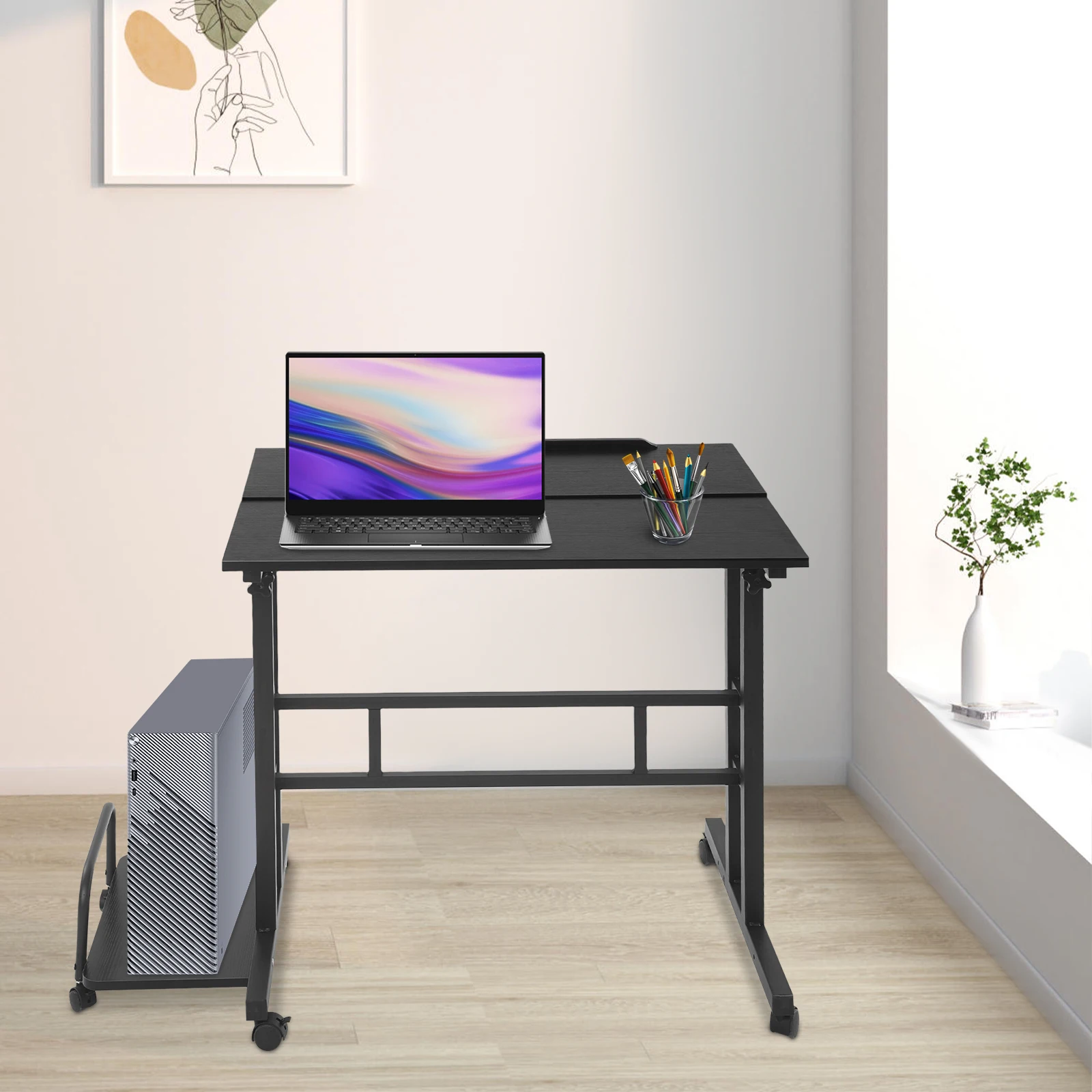 

Laptop Desk Multi-purpose Height and Angle Adjustable Table Modern Computer Desk