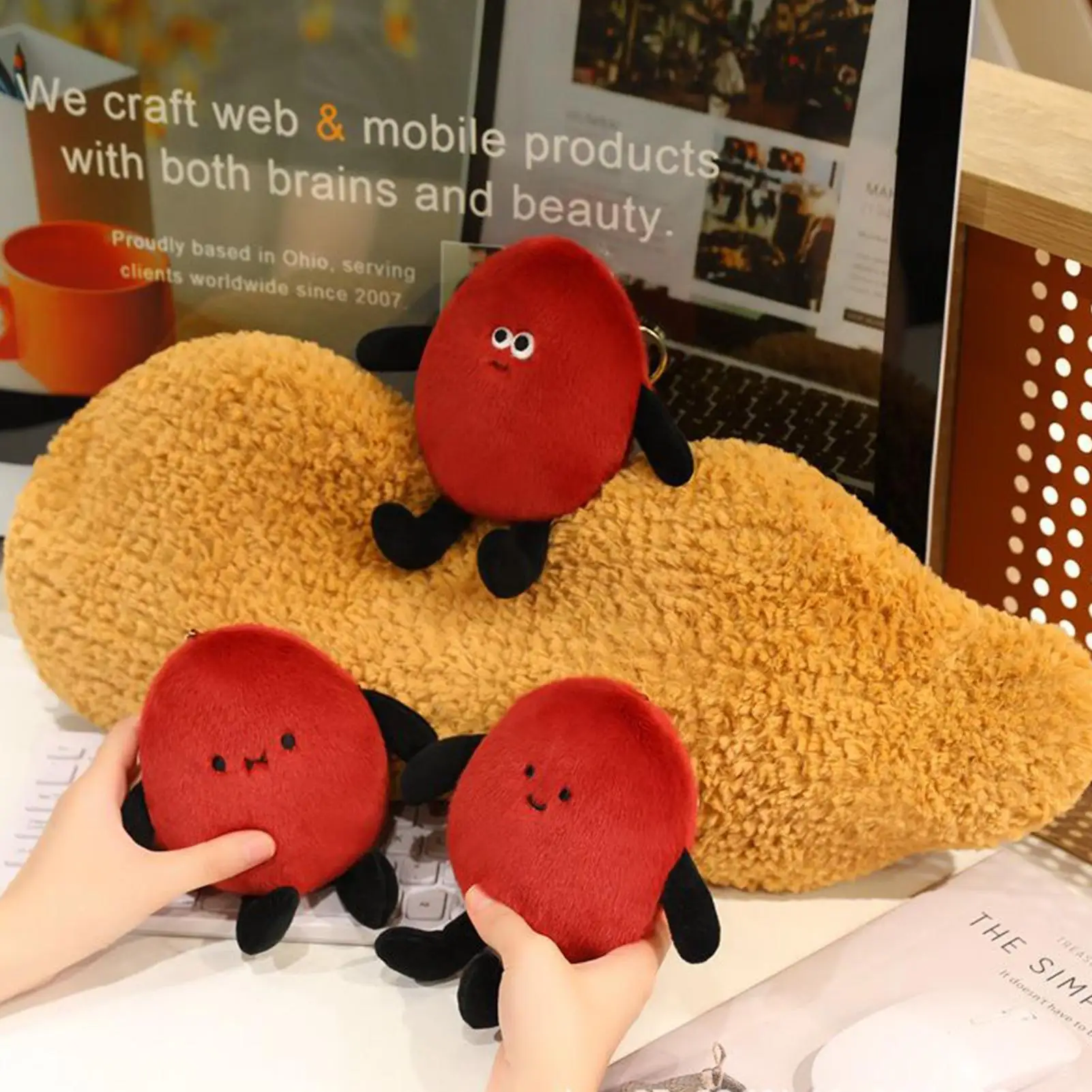 

For Jellycat Vegetable Throw Pillow Nut-Shaped Plush Throw Pillow Cute Soothing Companion Cushion Decoration For Living Room