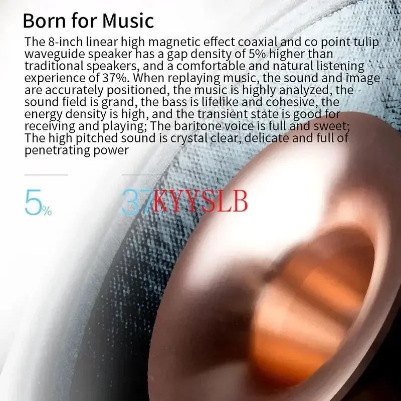 Altavoz de estantería Coaxial HiFi de 100W y 8 pulgadas, altavoz pasivo para fiebre, graves de alta potencia para el hogar, altavoz de escritorio de alta fidelidad