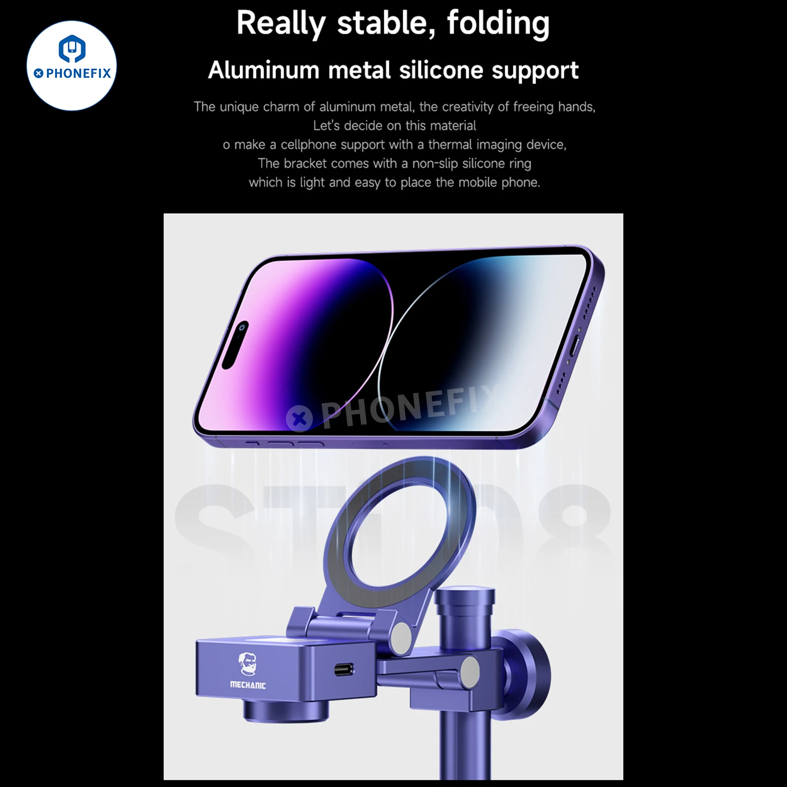 MECÂNICO STI-08 3D Thermal Imager Camera, PCB Analyzer, Placa-mãe do telefone móvel, Detecção de falhas, Diagnóstico, Câmera de Imagem Infravermelha