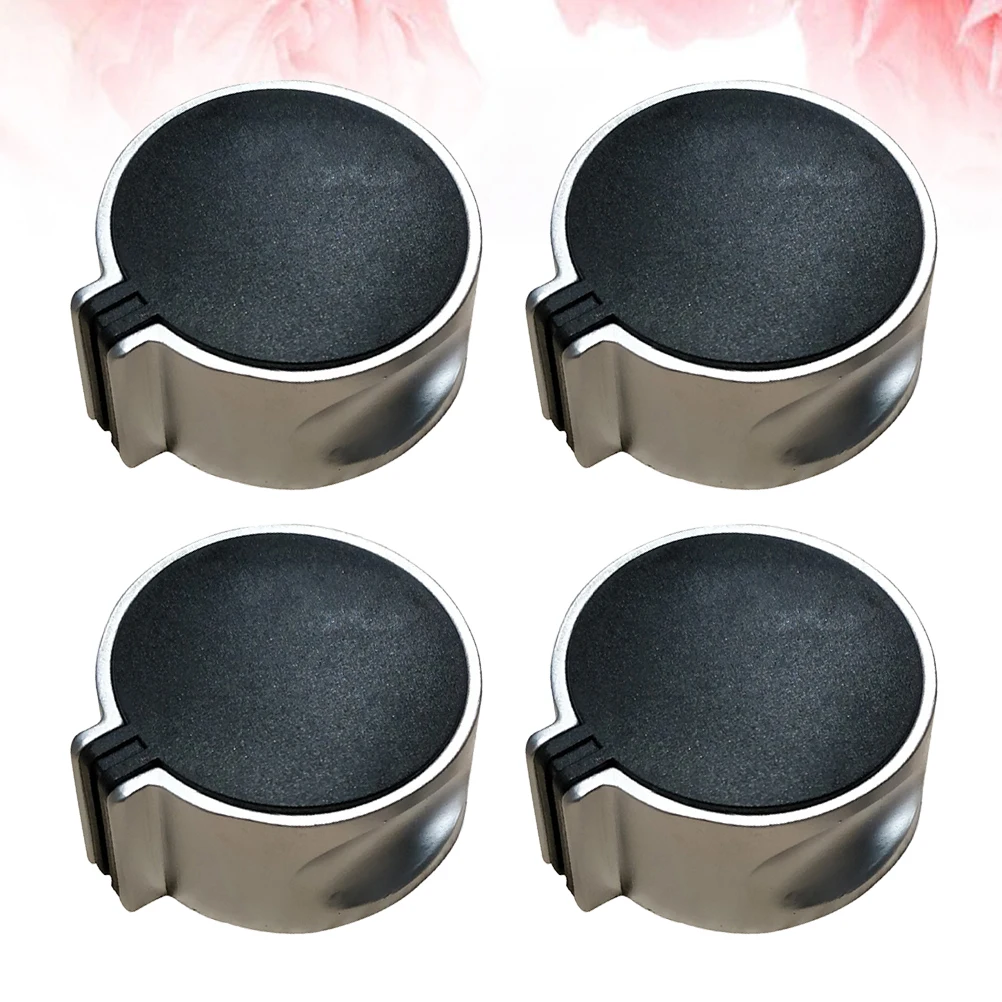 

4pcs Gas Stove Knob Zinc Alloy Metal Sturdy Adjustable Cooker Ignition Switch On- For Kitchen Burner 0 Degree Style