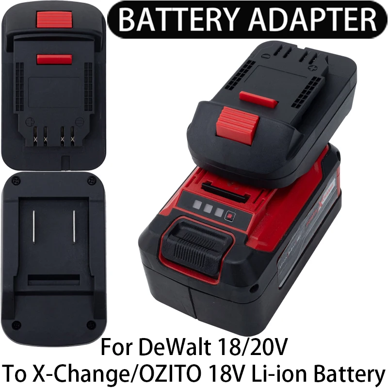 Battery Adapter/Converter for DEWALT 18/20V Li-ion tools to X-CHANGE/OZITO 18V Li-ion battery adapter tool accessories
