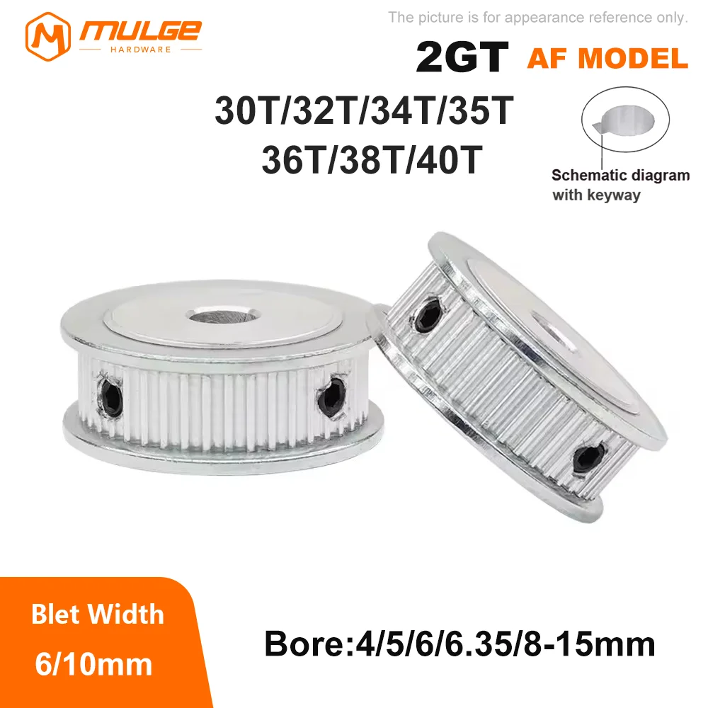 

2GT Pulley 30T/32T/34T/35T/36T/38T/40Teeth GT2 Timing Pulley Bore 4-15mm Belt Pulley Width 6/10mm GT2 Synchronous Wheels