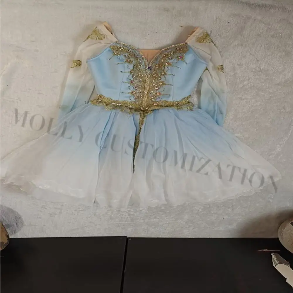 MOLLY high-end new custom-made Flora\'s Awakening Youth Goddess Ballet Swan Lake Performance Skirt for Adults and Children