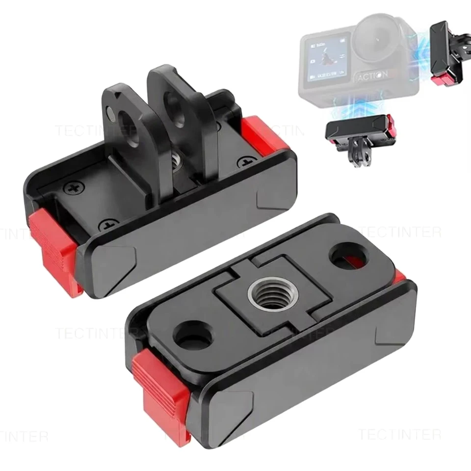 Magnetischer Adapter für DJI Osmo Action 5 Pro/OSMO 360 Schnellwechselplatte für DJI Action 6 4 3 Kamera Erweiterung Vlog Zubehör
