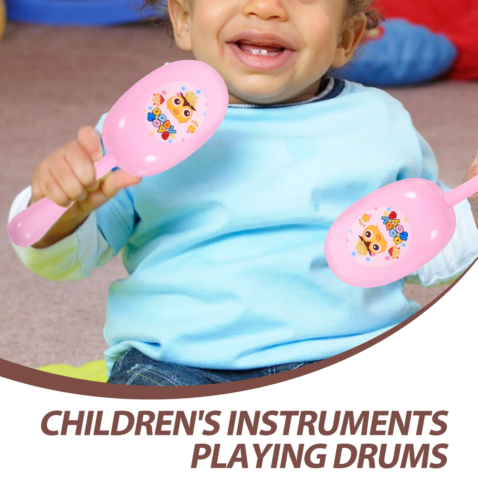 1 Set of Beat Drums Toy Creative Kid Musical Instruments Toy for Baby Kid Child ( )