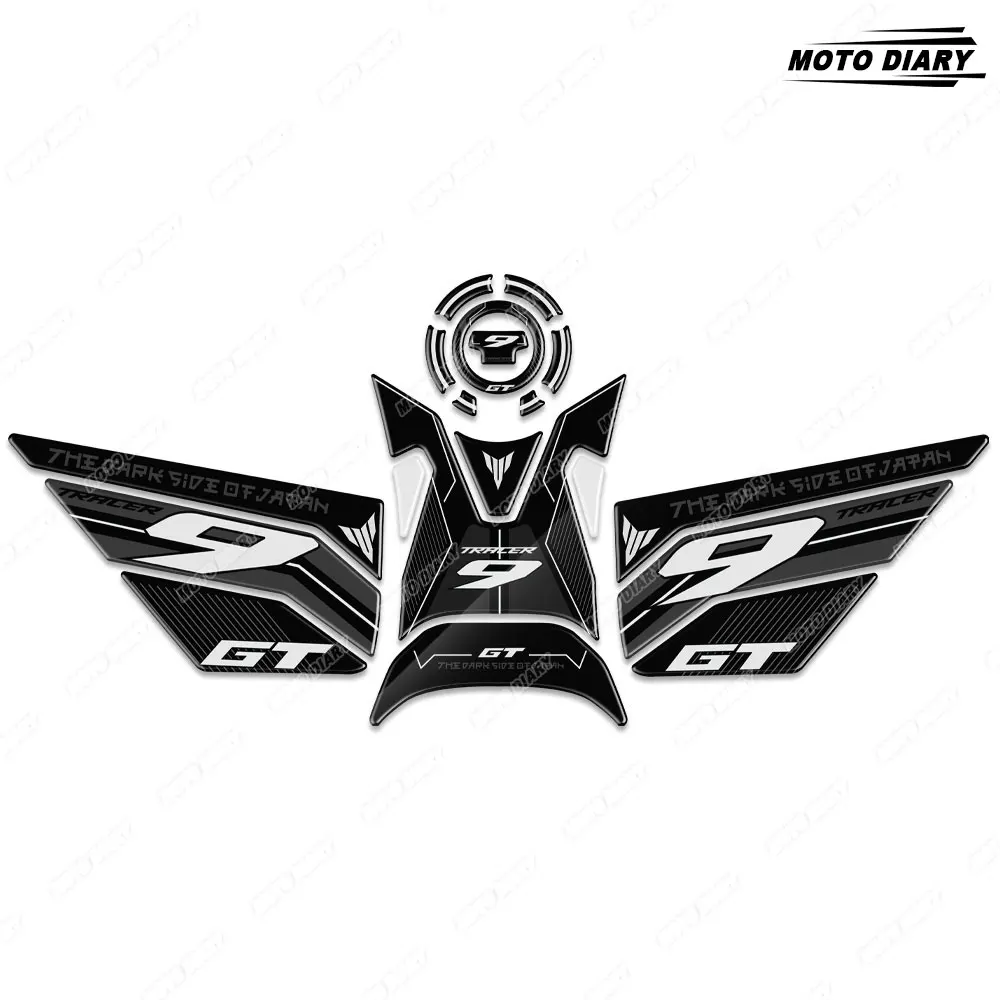 Motorcycle Fuel Tank Pad Sticker 3D Protector Decals Waterproof For TRACER 9 GT Tracer 9 GT Tracer9 2021 2022 2023