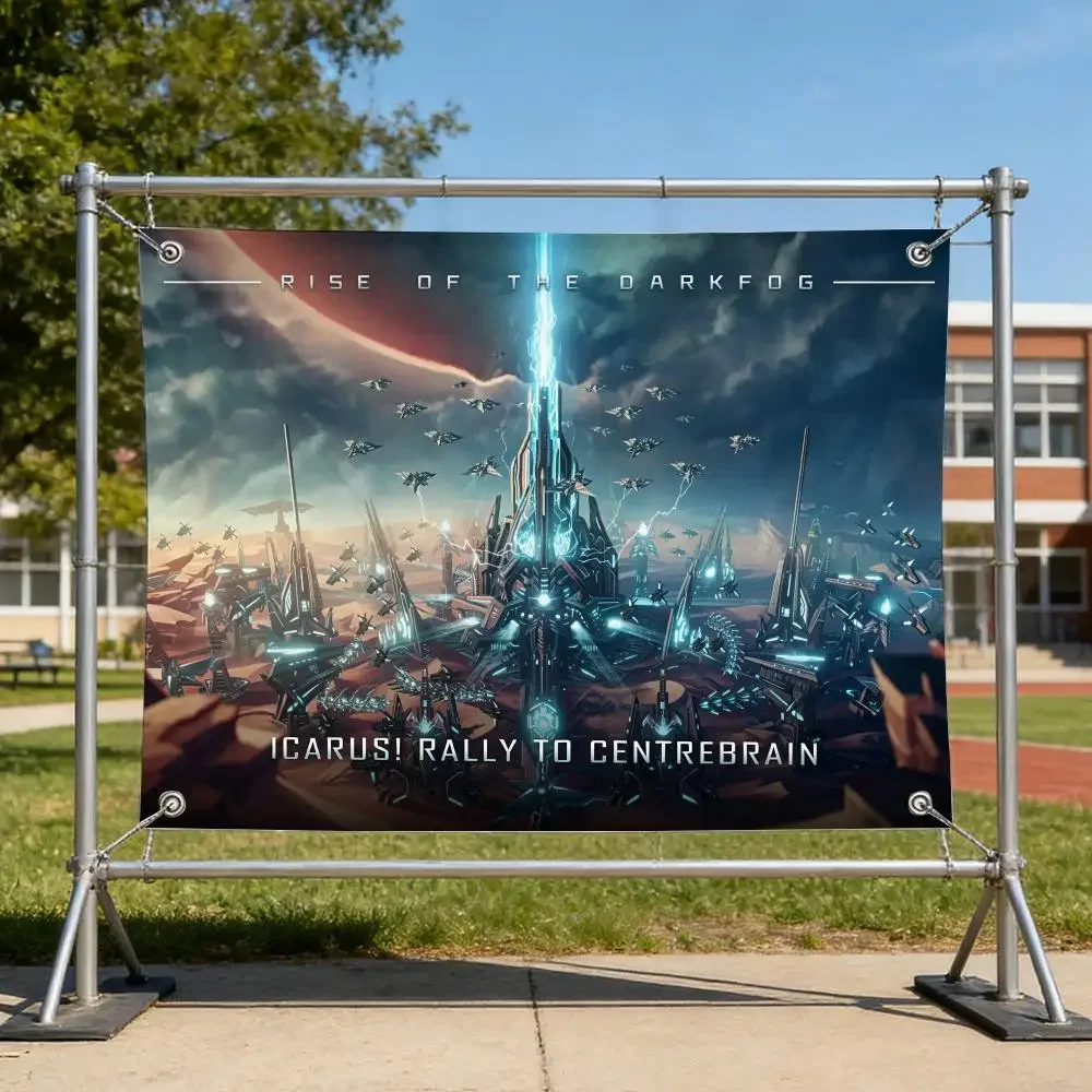 Game SciFi-Dyson Sphere Program Sim Flags Specialized for indoor and outdoor home decorations, outdoor camping, and bar parties