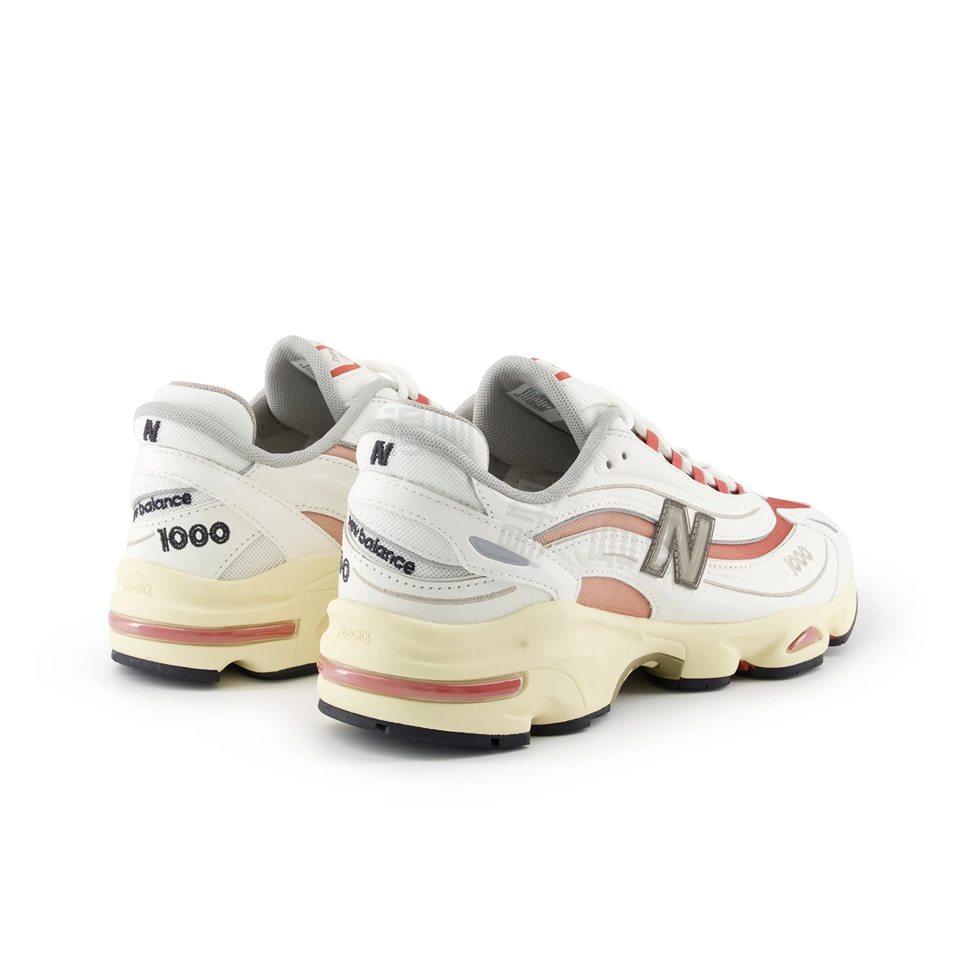 نيو بالانس NB 1000 - حذاء كاجوال منخفض القطع للرجال والنساء، لون أبيض #4