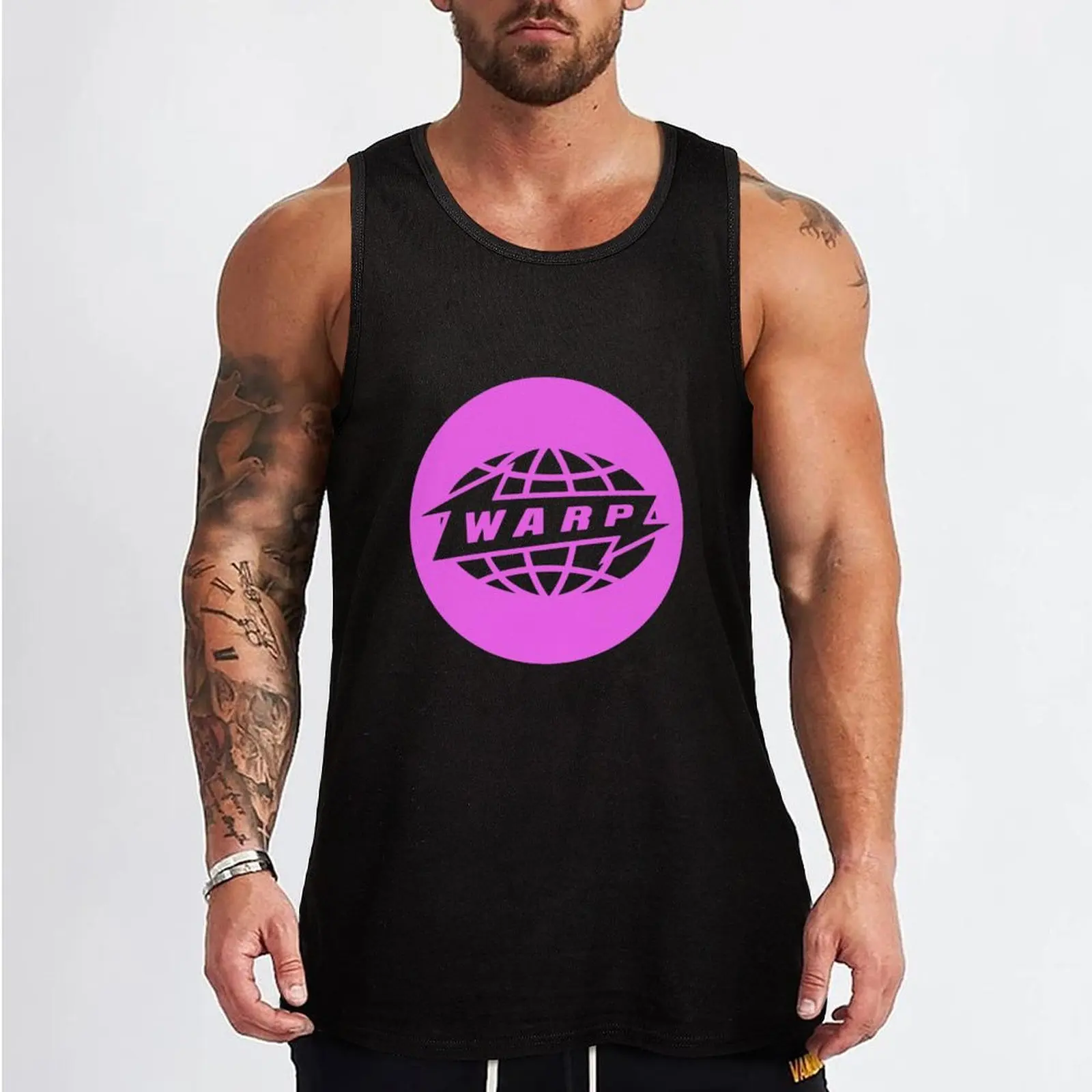 Warp Pink Tank Top fitness clothing for men summer clothes for men Men's summer clothes 2024