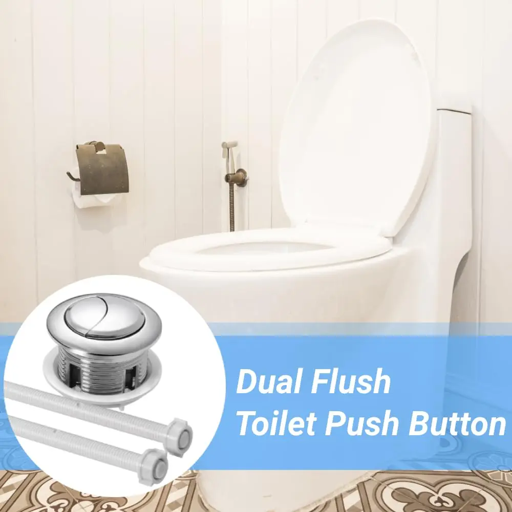 38mm Universal Round Valve Push Button Flush Toilet Seat Water Tank Valve Dual Flush Toilet Water Tank Button Bathroom Parts