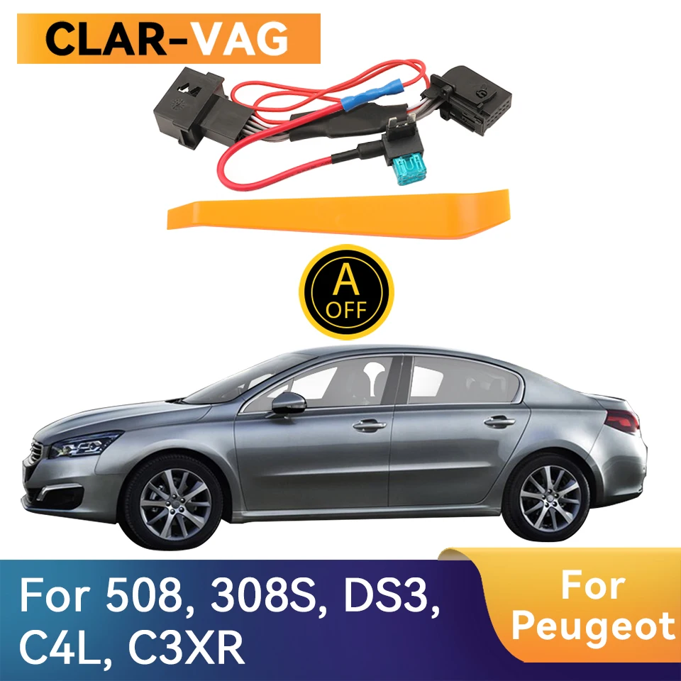 For Peugeot Citroen 508 308 C3XR DS4 C4L Automatic Start Stop Engine Off Eliminator Device Disable Plug Canceller Cable Wire