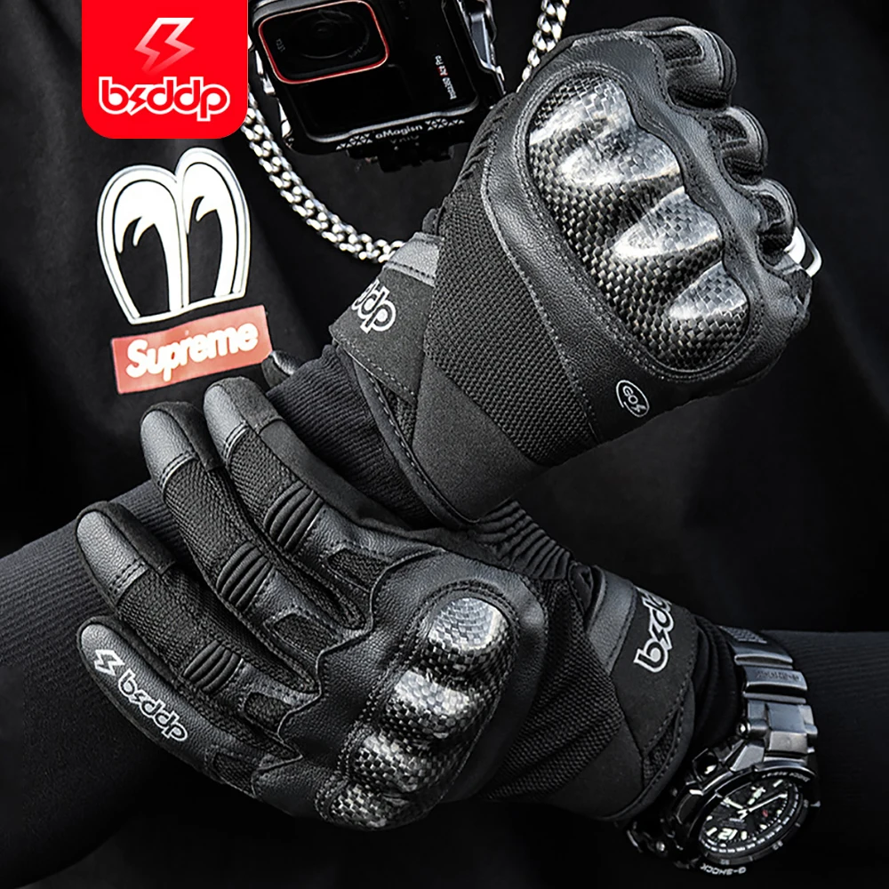 BSDDP Motorcycle Gloves Men Women Touch Screen Motorbike Racing Guantes Carbon Protective Motocross Cycling Off-road Gloves