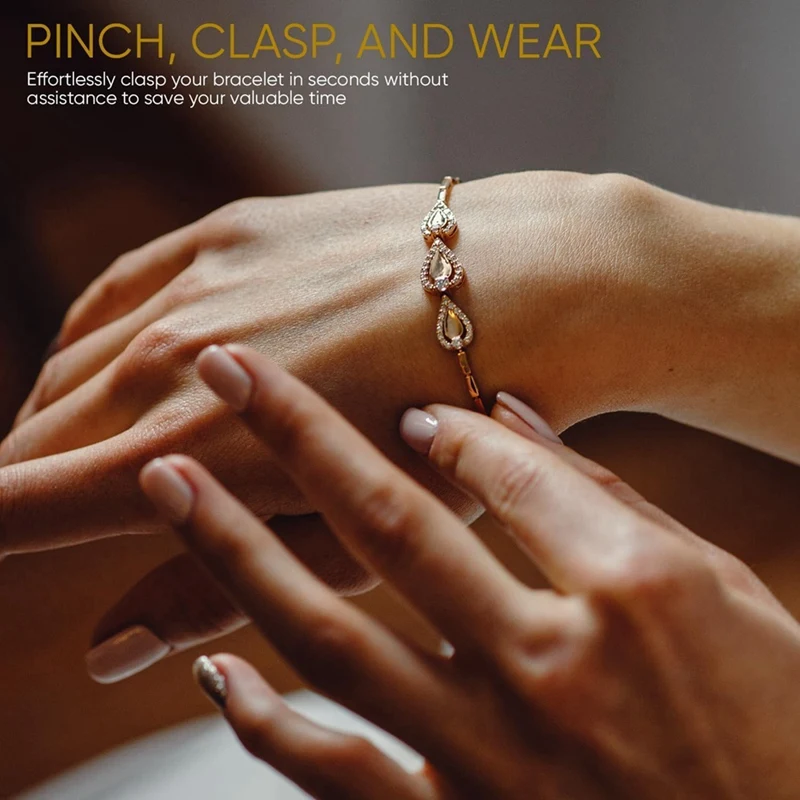 2025 جديد 2 قطعة أداة مساعد السوار-أداة مساعدة السحابة للسوار والقلادة والمجوهرات والساعة-الأزرق والزمرد