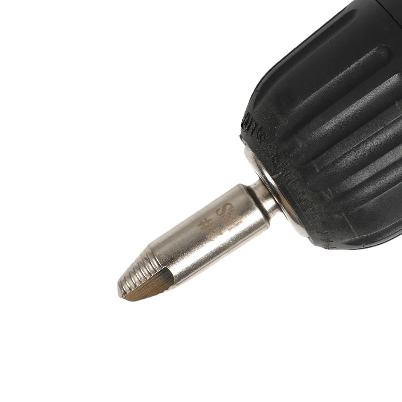 Broken screw extractor set removes stripped damaged screws, titanium coated double-head screwdriver bits for machinery repair