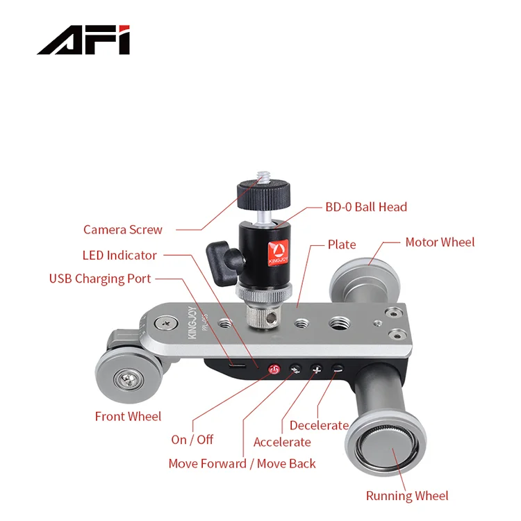 Professionele Fotografie Film Apparatuur 360 Graden Rotatie Spoor Statief Elektronische Moving Dolly