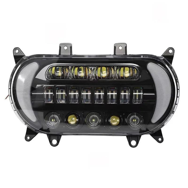 It is suitable for modifying motorcycle headlights with daytime running lights and turn signals