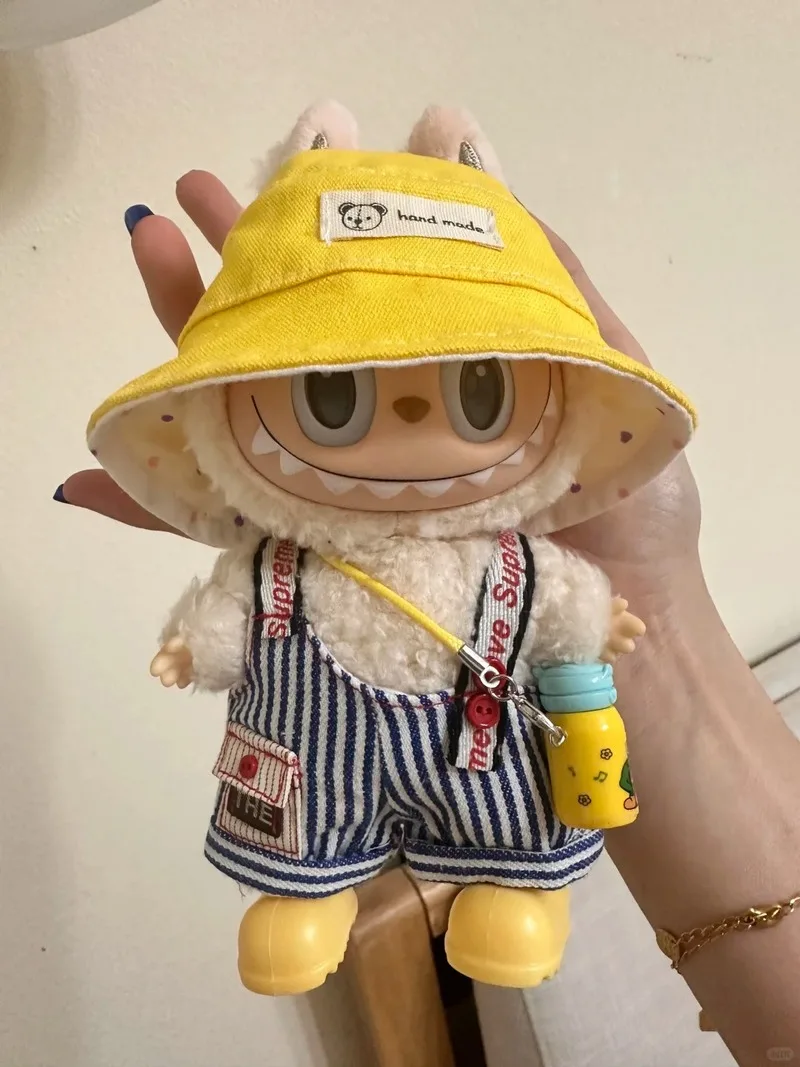 

Только одежда подходит для мини-виниловой куклы 15/17 см Kawaii Yellow Mary Cat, повседневный модный комплект, милые аксессуары, одежда для любви, подарок