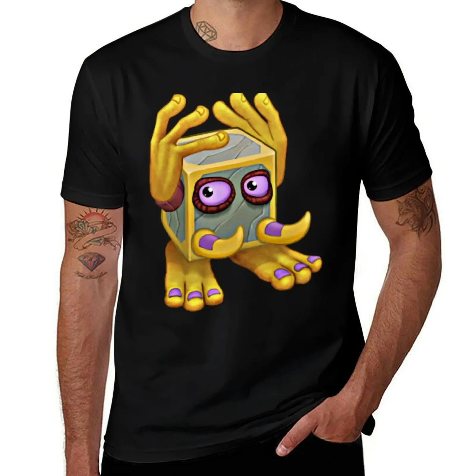 

t summer anime Singing man Rare t shirt T-Shirt for My character Noggin shirt tshirt man Monsters