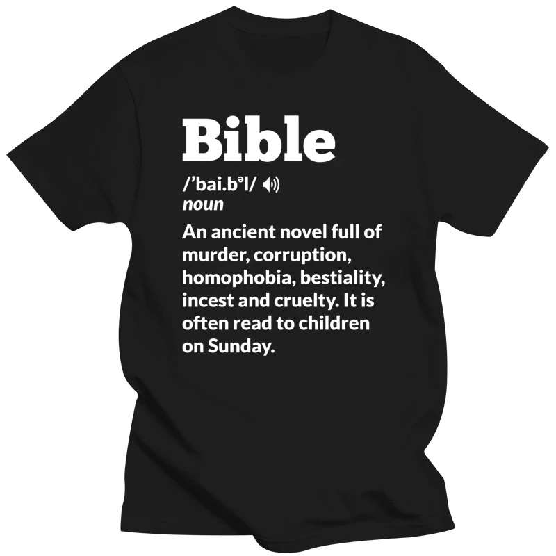 Funny Atheist Bible Definition T shirt atheist funny atheism anti religion humor reason dawkins