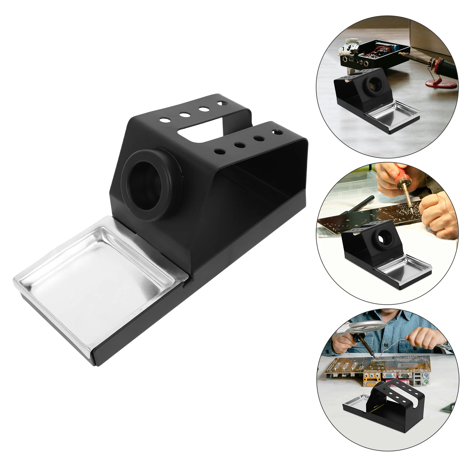 

All Metal Iron Holder Bracket For Electronic Repairs Durable Work Station Stable Support Portable Tool Stand Diy Crafts