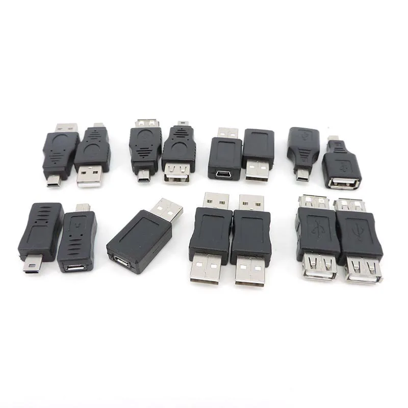 USB 2.0 type A male female to usb B mini 5pin 5p male female to mirco female connector converter cable extension adapter plug o1