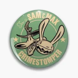 Sam And Max Crimestompers  Soft Button Pin Brooch Funny Women Lapel Pin Jewelry Metal Fashion Cute Clothes Badge Creative Gift