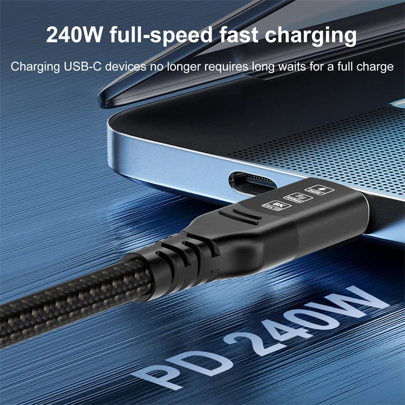 8K USB4 Cable 40Gbps 240W PD3.1 For Thunderbolt 4 Type C Fast Charging Cable Thunderbolt3 USB C to Type-C Data Transfer Cord