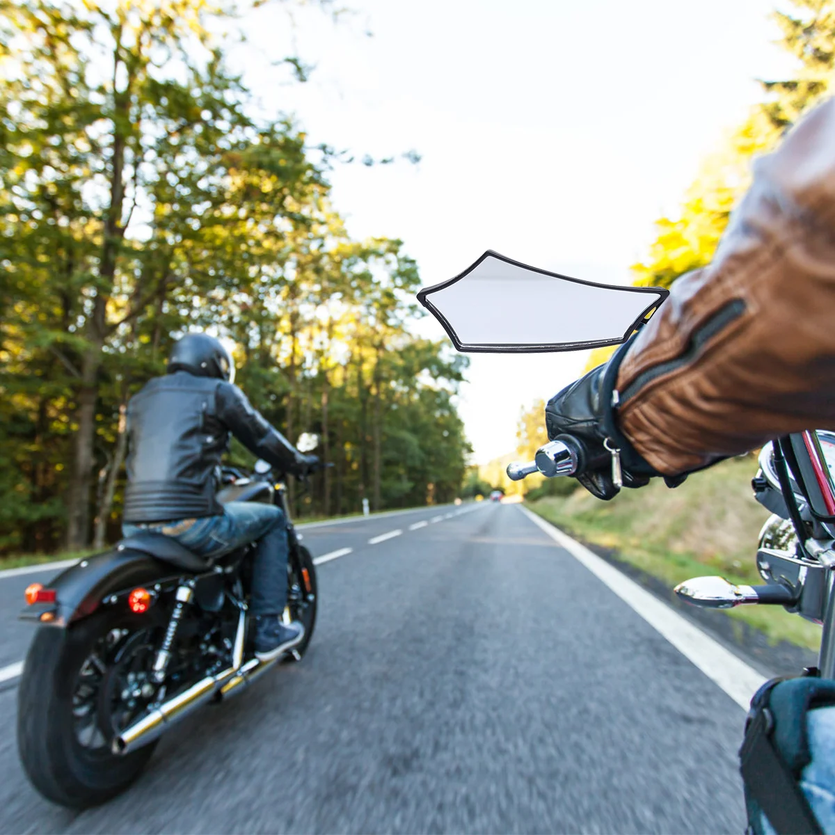 

2Pcs Black Alloy Rearview Mirrors Scratch Proof Lightweight Safe Adjustable for Motorbike Electric Bike Motorbike Mirror