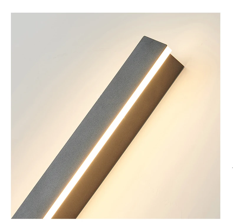 IP65 Waterproof Long LED Wall Lamp 110V 220V Outdoor Garden Villa Porch Indoor Decor Lighting Exterior Wall Sconce