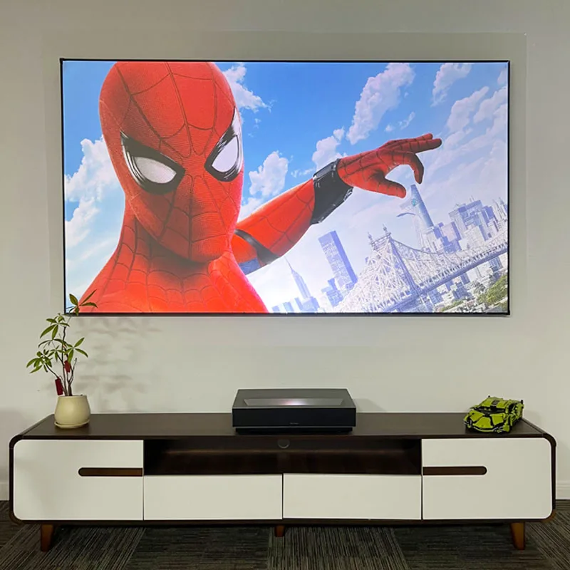 Yovanxer120' Fresnel 5.0 Pro ALR UST Pantalla de proyector Marco fijo Rejección de luz ambiental para proyector de alcance ultracorto 8K 3D