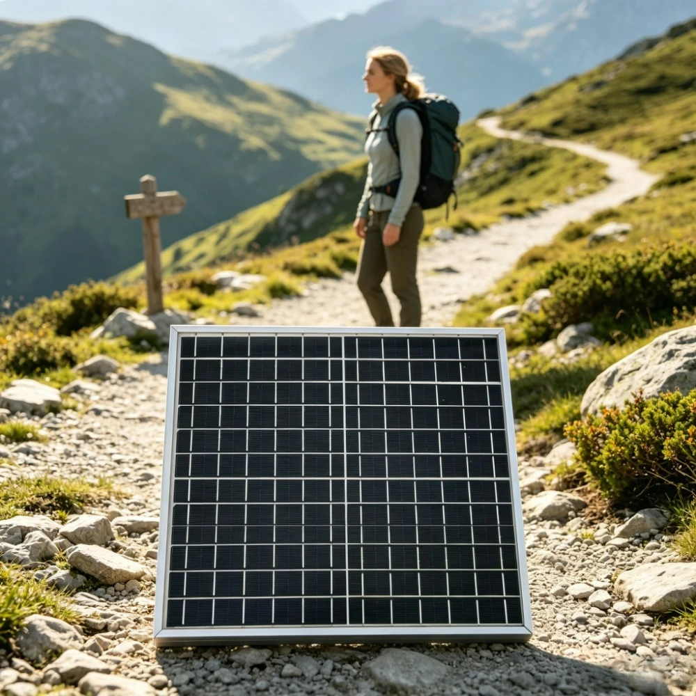 12V 12W Portable Monocrystalline Solar Panel Kit with PWM Display Charge Controller Alligator Lead Wires Off Grid Solar Charger