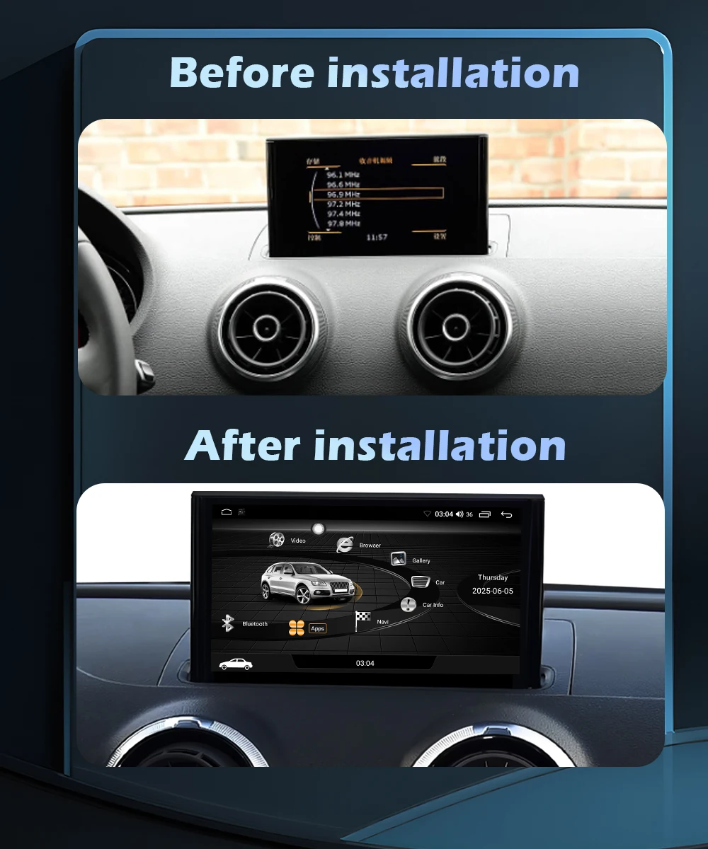 7 zoll Android Für Audi A3 2013 - 2018 Drahtlose Carplay Auto Radio Multimedia Player GPS Navigation WIFI Bluetooth DSP stereo Auto – Detail 1