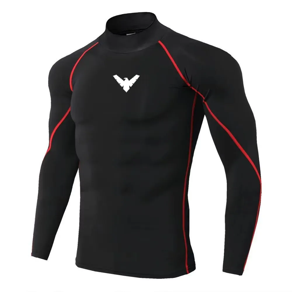 Men Sport T-shirt Quick Dry Bodybuilding Running Shirt Long Sleeve Compression Top Gym T Shirt Men Fitness Tight Men Underwear view 5