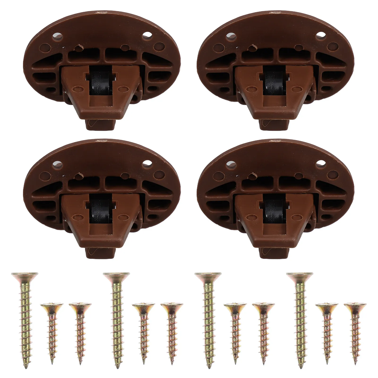 4Pcs Replacement Drawer Slides Smooth Operation Drawer Hardware Kit Easy Install Plastic Glide for Kitchen Dresser Cabinet