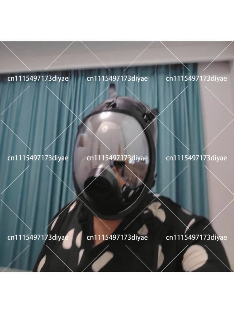 Spherical Mirror Gas Mask Full Face Mask Wide Field of View Silver Plated Lens
