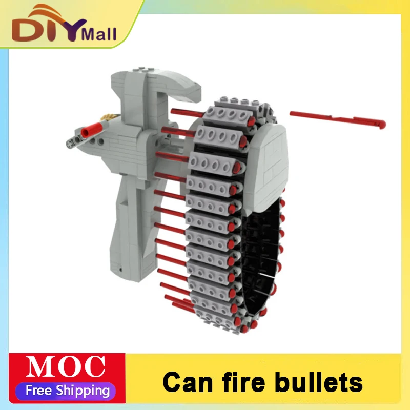 مجموعة نماذج مسدس الإطفاء السريع لبنات البناء MOC مع 30/100/150/200 طلقة متوافقة مع أنظمة الطوب الرئيسية #1