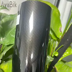 6D8D Forged Carbon Silver Black Gold Fiber Vinyl Wrap Film Car interior center console wrap film Accessories Waterproof Stickers